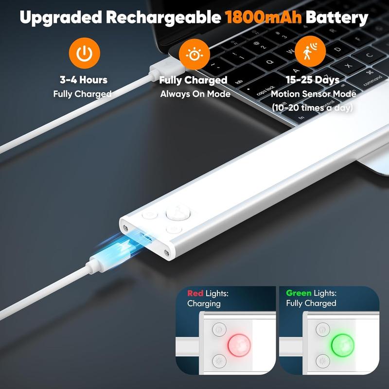 🎅 Early Christmas Sale 🎁 Under Cabinet Lights - 76LED Motion Sensor Night Light Indoor